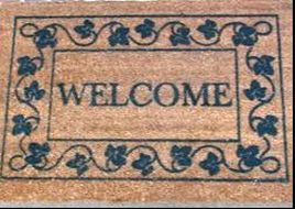 Photo of a welcome mat